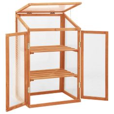 Greatstore Skleník 60 x 45 x 100 cm jedlové dřevo