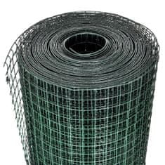 Greatstore Pletivo ke kurníku pozinkované PVC vrstva 10 x 1 m zelené