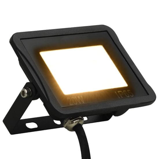 Greatstore LED reflektor 20 W teplé bílé světlo