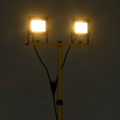 Greatstore LED reflektor se stojanem 2 x 20 W teplé bílé světlo