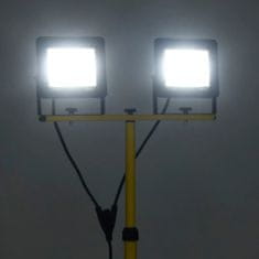 Greatstore LED reflektor se stojanem 2 x 50 W studené bílé světlo