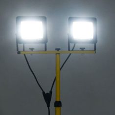 Greatstore LED reflektor se stojanem 2 x 100 W studené bílé světlo