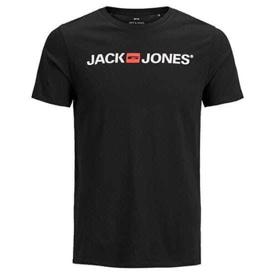 Jack&Jones Pánské triko JJECORP Slim Fit 12137126 Black