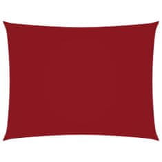 Greatstore Stínící plachta oxfordská látka obdélníková 4 x 5 m červená