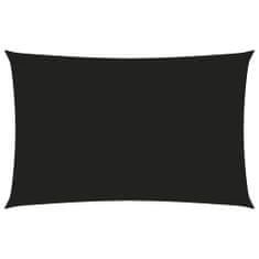 Greatstore Stínící plachta oxfordská látka obdélníková 5 x 8 m černá