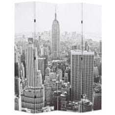 Petromila Skládací paraván 160 x 170 cm Denní New York černobílý