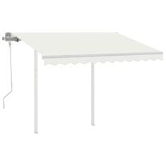 Vidaxl Sada sloupků pro markýzu bílá 300 x 245 cm železo