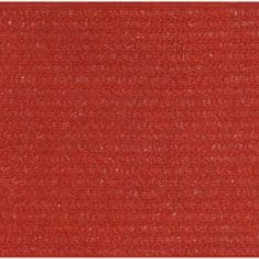 Greatstore Stínící plachta 160 g/m2 červená 5 x 7 x 7 m HDPE