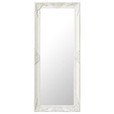 Greatstore Nástěnné zrcadlo barokní styl 50 x 120 cm bílé