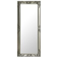 Greatstore Nástěnné zrcadlo barokní styl 50 x 120 cm stříbrné
