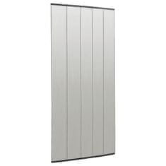 Greatstore Dveřní síť proti hmyzu s 5dílným závěsem černá 120 x 240 cm