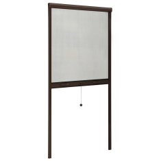 Greatstore Rolovací okenní síť proti hmyzu hnědá 80 x 170 cm