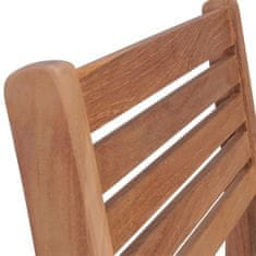 Vidaxl Zahradní židle 2 ks antracitové podušky masivní teakové dřevo