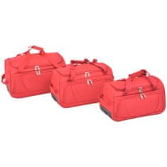 Greatstore 3dílná sada cestovních kufrů, červená