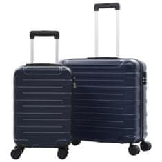Greatstore Sada skořepinových kufrů na kolečkách 2 ks námořnická modrá ABS