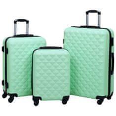 Vidaxl VidaXL Hard Trolley Kufr Set 3 kusy Mint ABS