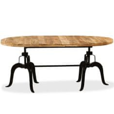 Greatstore Jídelní stůl masivní mangovníkové dřevo a ocel 180 cm