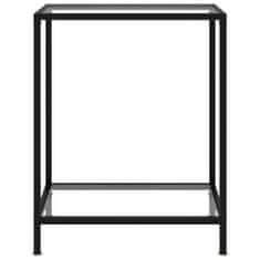 Vidaxl Konzolový stolek transparentní 60 x 35 x 75 cm tvrzené sklo