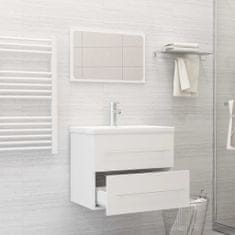 Vidaxl 2dílný set koupelnového nábytku bílý dřevotříska