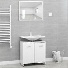 Vidaxl Set koupelnového nábytku bílý dřevotříska