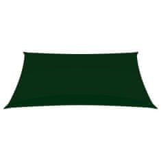 Greatstore Stínící plachta oxfordská látka obdélníková 4x6 m tmavě zelená