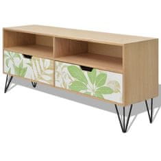 Greatstore TV stolek MDF 120x30x50 cm hnědý