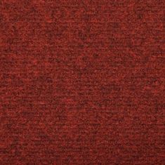 Vidaxl Nášlapy na schody 15 ks vpichované 65 x 25 cm červené
