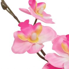 Greatstore Umělá rostlina orchidej s květináčem 30 cm růžová