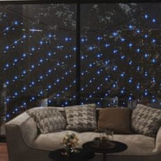 Greatstore Vánoční světelná síť modrá 4 x 4 m 544 LED vnitřní i venkovní
