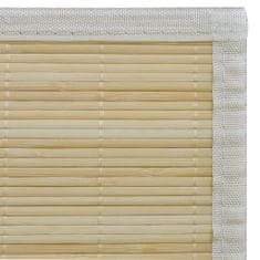 Vidaxl Obdélníková přirozeně zbarvená bambusová rohož / koberec 80 x 300 cm