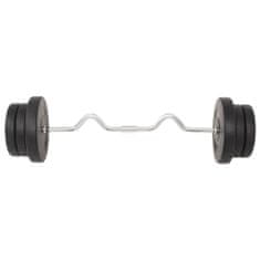 Vidaxl Sada činek barbell a dumbbell 60 kg