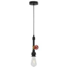 Greatstore Závěsná lampa design vodovodní kohoutek černá E27