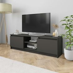 Greatstore TV stolek šedý 120 x 30 x 35,5 cm dřevotříska