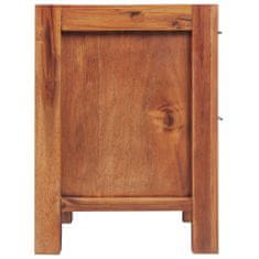 Greatstore Noční stolek masivní akáciové dřevo hnědé 45x42x58 cm