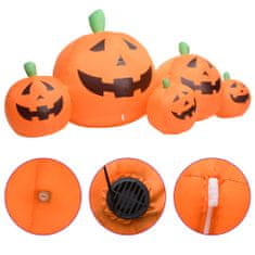 Greatstore Nafukovací rodina dýní Halloween s LED 1,8 m