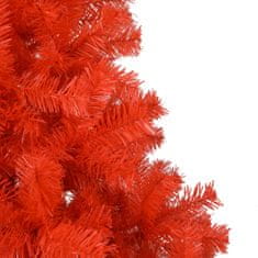 Greatstore Umělý vánoční stromek se stojanem červený 150 cm PVC