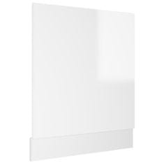 Vidaxl Panel na myčku bílý vysoký lesk 59,5 x 3 x 67 cm dřevotříska
