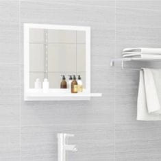 Greatstore Koupelnové zrcadlo bílé 40 x 10,5 x 37 cm dřevotříska