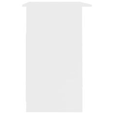 Vidaxl Psací stůl se zásuvkami bílý 110 x 50 x 76 cm dřevotříska