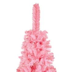 Greatstore Úzký vánoční stromek růžový 240 cm
