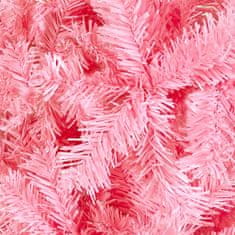 Greatstore Úzký vánoční stromek růžový 210 cm