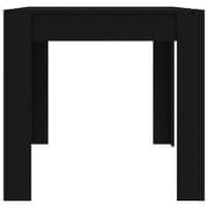 Greatstore Jídelní stůl černý 160 x 80 x 76 cm dřevotříska