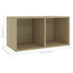 Greatstore TV stolek dub sonoma 72 x 35 x 36,5 cm dřevotříska