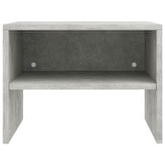 Greatstore Noční stolek betonově šedý 40 x 30 x 30 cm dřevotříska