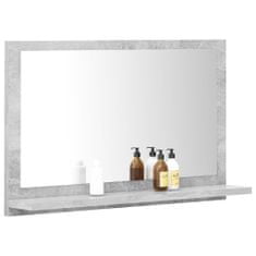 Greatstore Koupelnové zrcadlo betonově šedé 60 x 10,5 x 37 cm dřevotříska