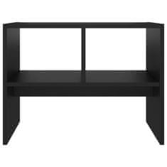shumee Odkládací stolek černý 60 x 40 x 45 cm dřevotříska