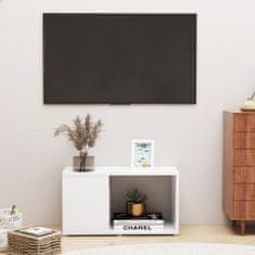 Greatstore TV skříňka bílá 60 x 24 x 32 cm dřevotříska