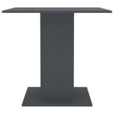 Greatstore Jídelní stůl šedý 80 x 80 x 75 cm dřevotříska
