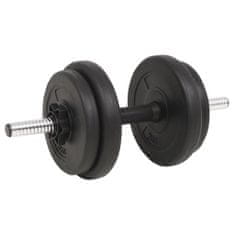 Vidaxl Sada činek barbell a dumbbell 60 kg