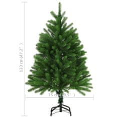 Greatstore Umělý vánoční strom s velmi realistickým jehličím 120 cm zelený